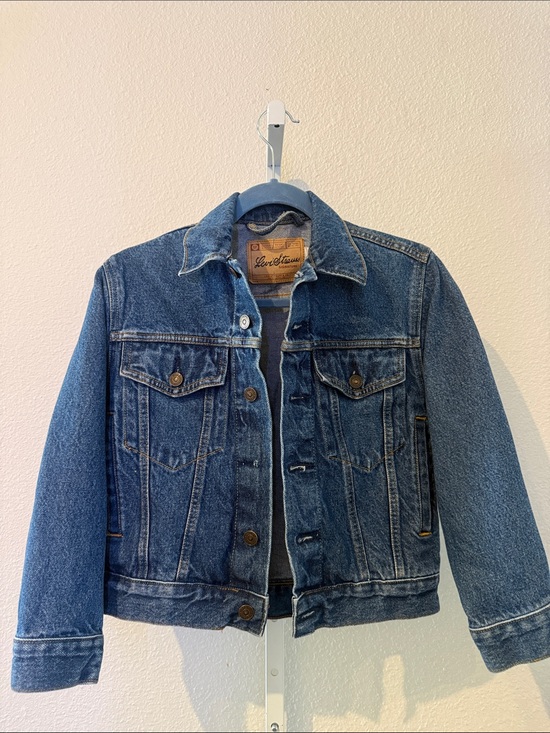 Levi Strauss Signature Jackets & Blazers - Levi Strauss Signature Vintage Classic Blue Denim Jacket with Tan Stitching S